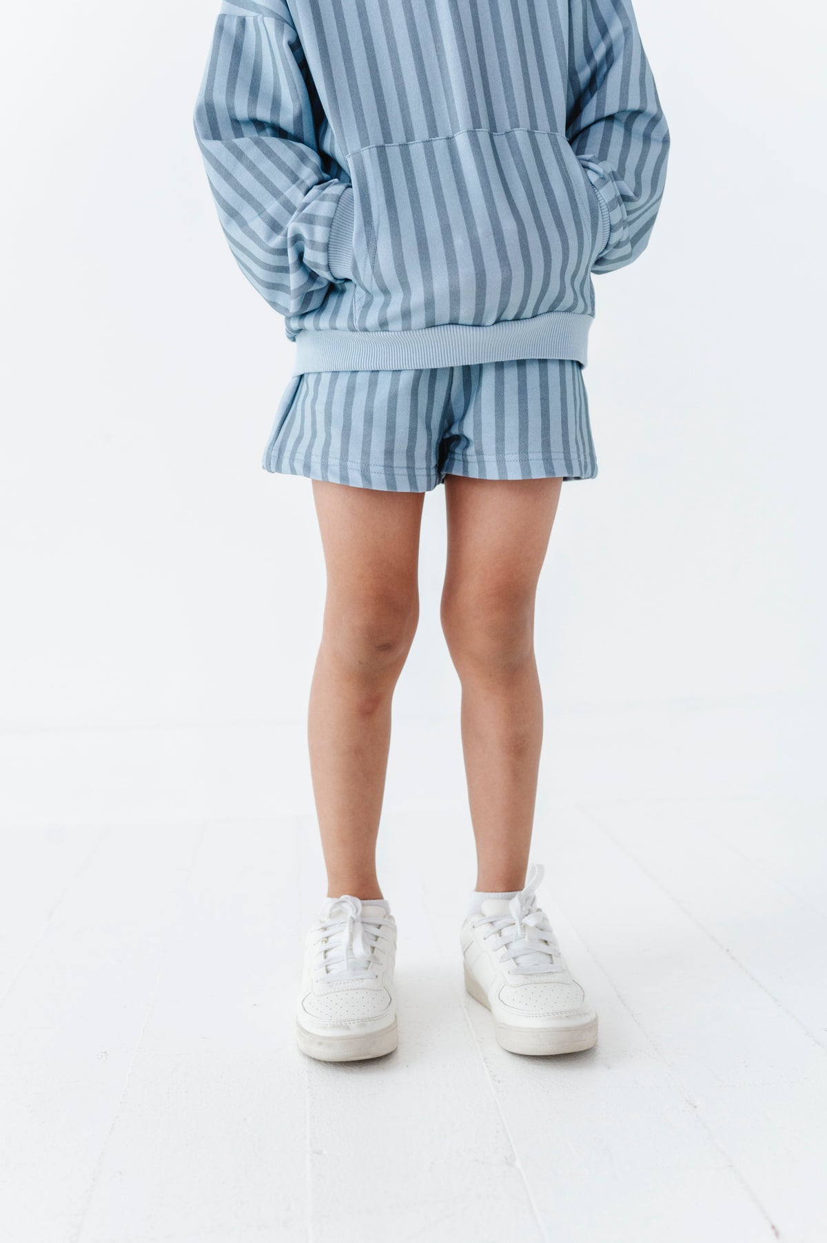 Harbor Stripe Kids Sweat Shorts