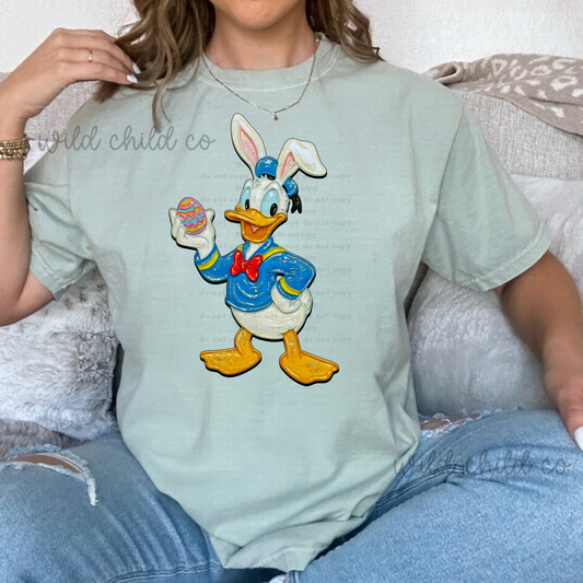 Painted Don Duck'- leave shirt color in comments at checkout