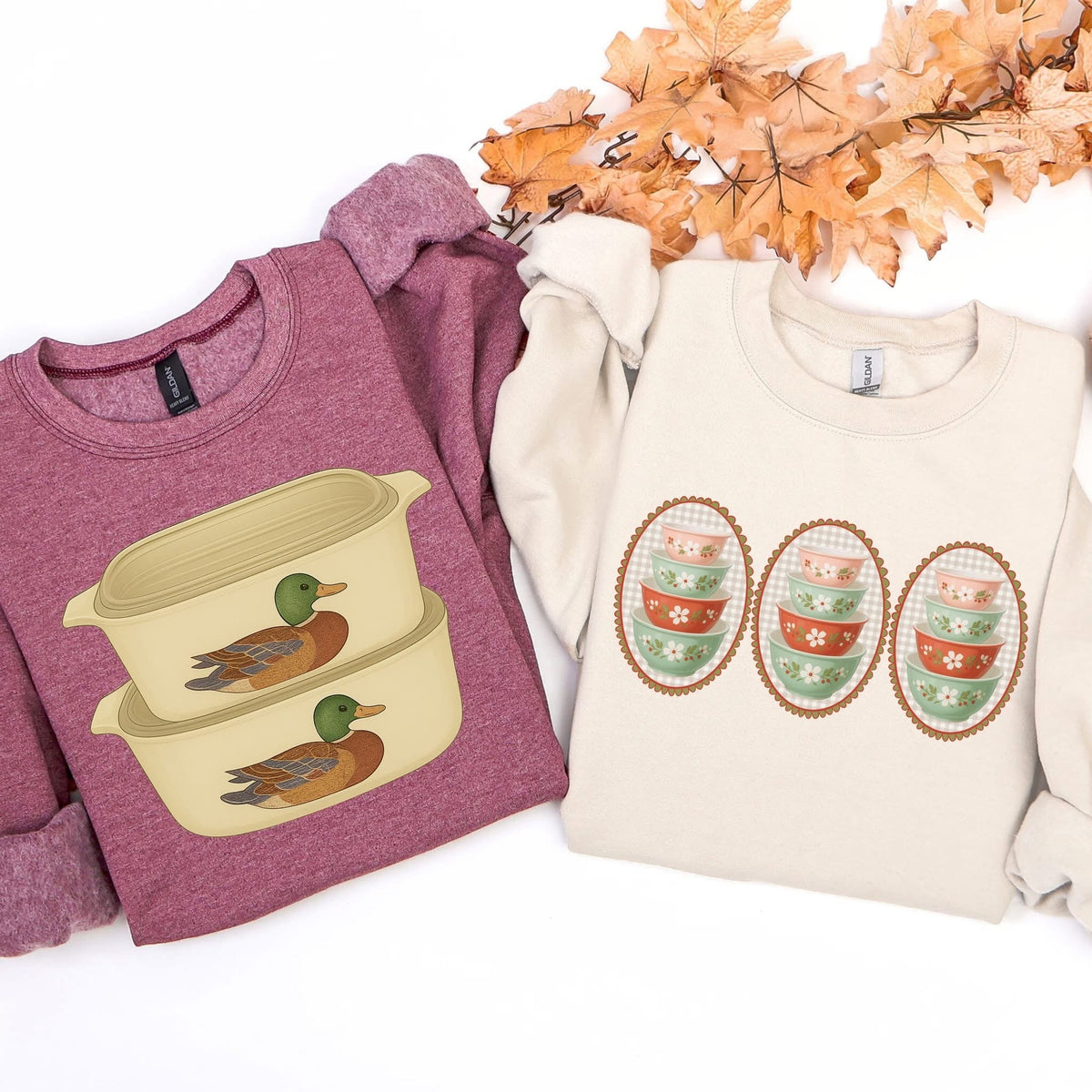 Three Frames - Pink/Green/Red Dishes
