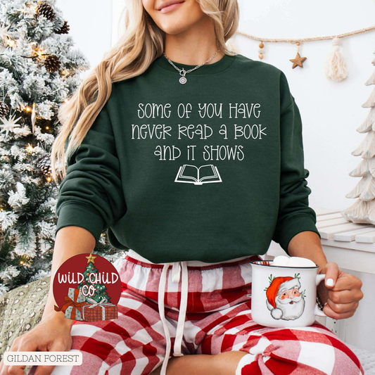 Never Read a Book - leave shirt color in comments at checkout