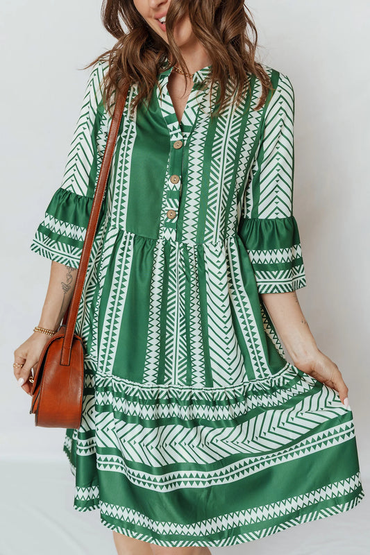 Green Boho Dress