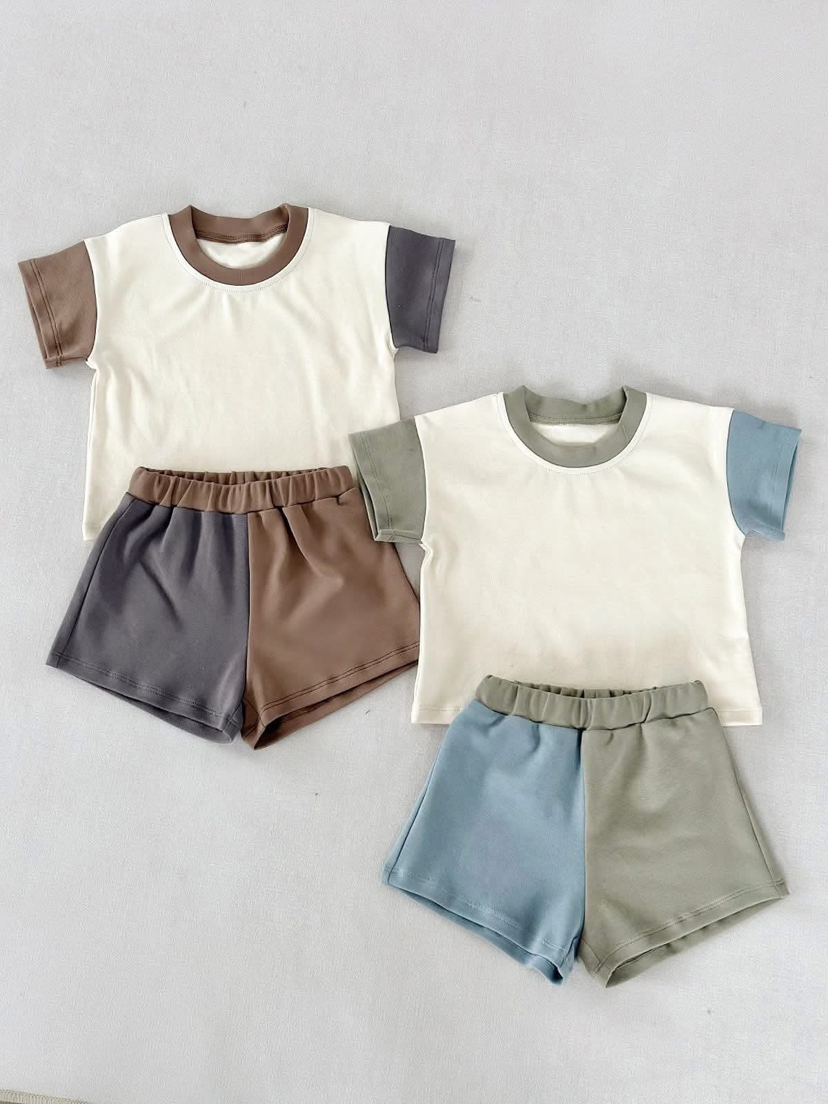 Color Block Short Sets