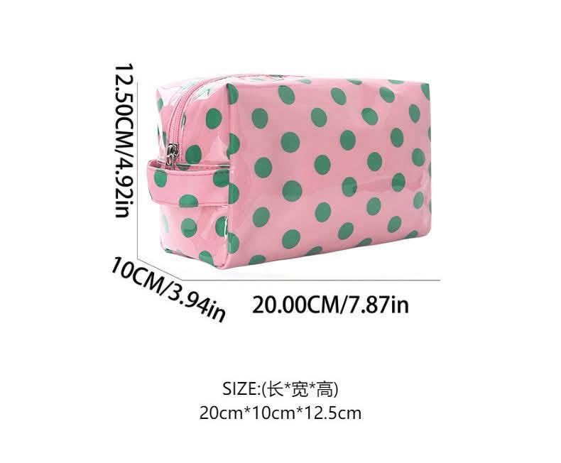 Polka Dot PVC Waterproof Makeup Bag