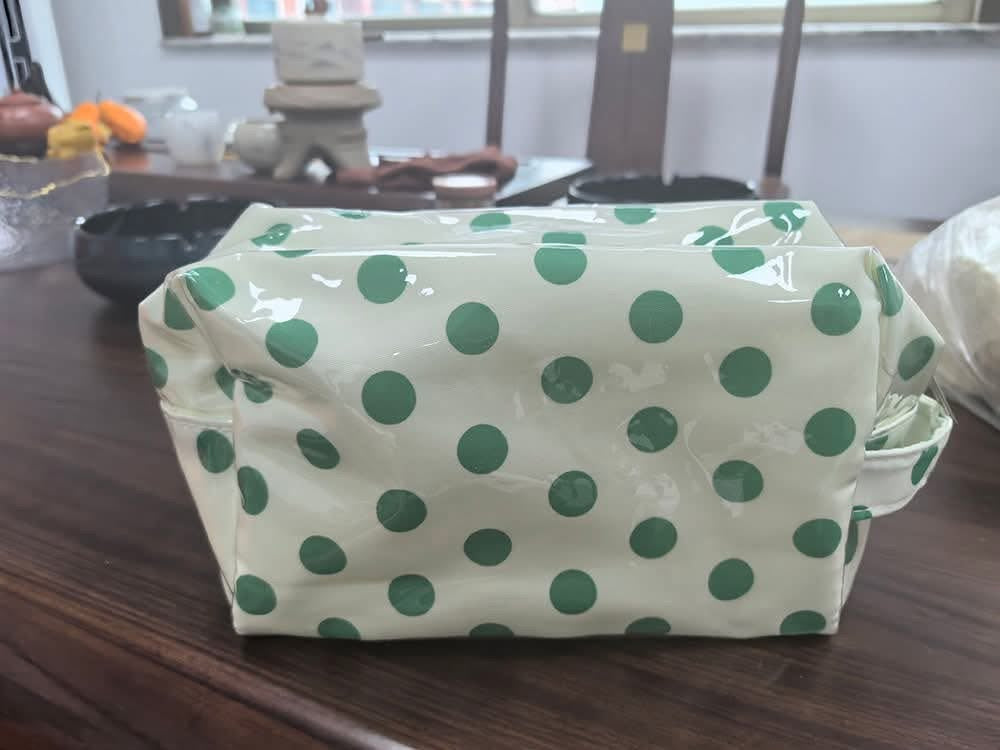 Polka Dot PVC Waterproof Makeup Bag