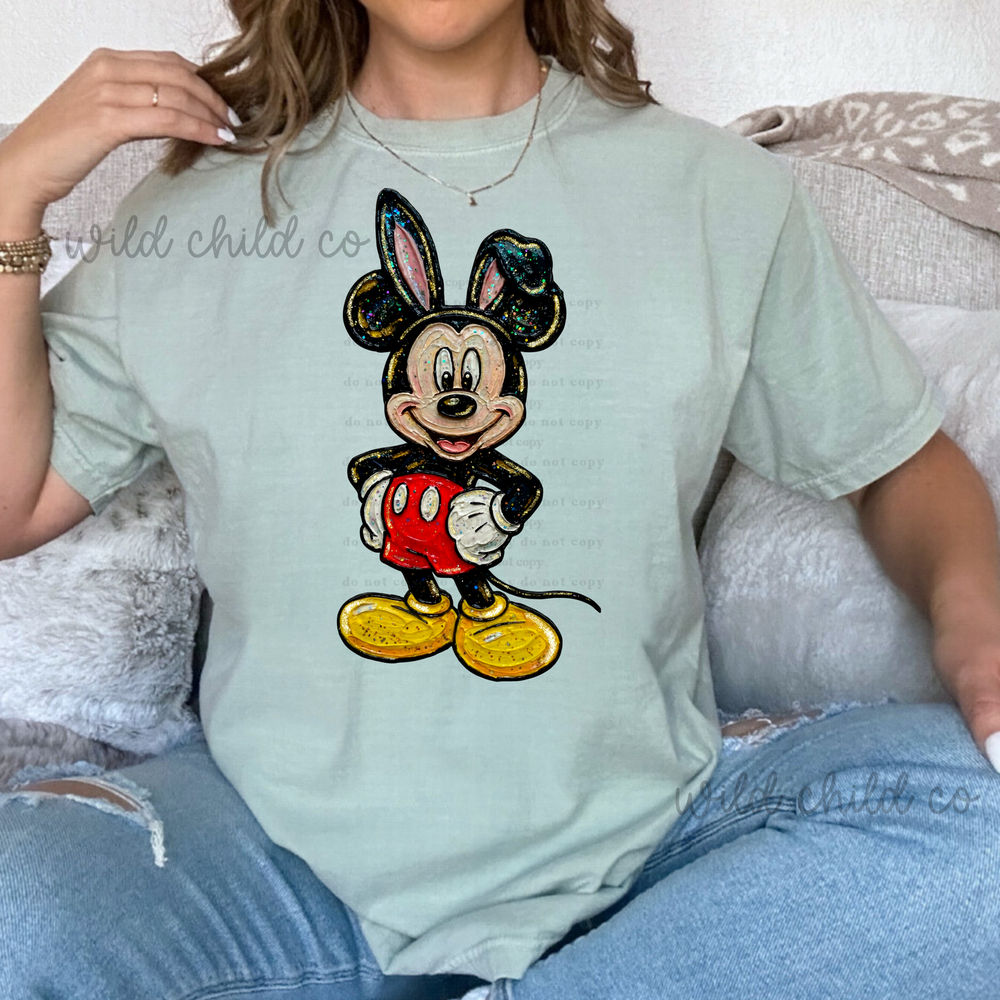 Painted Mick'- leave shirt color in comments at checkout