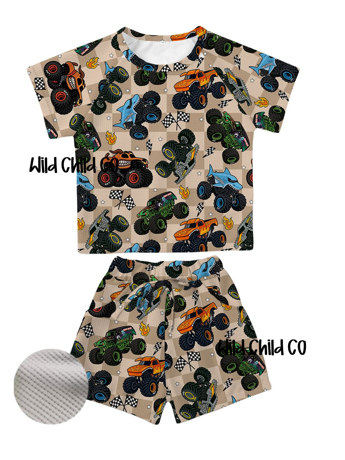 Short Sleeve Waffle Sets