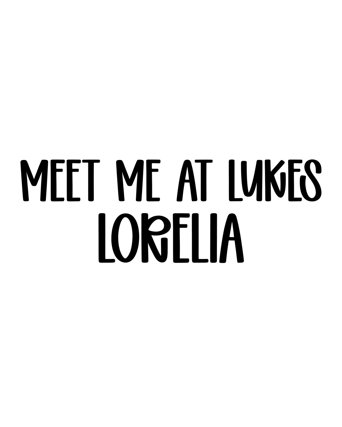 LORELAI | MEET ME AT LUKES