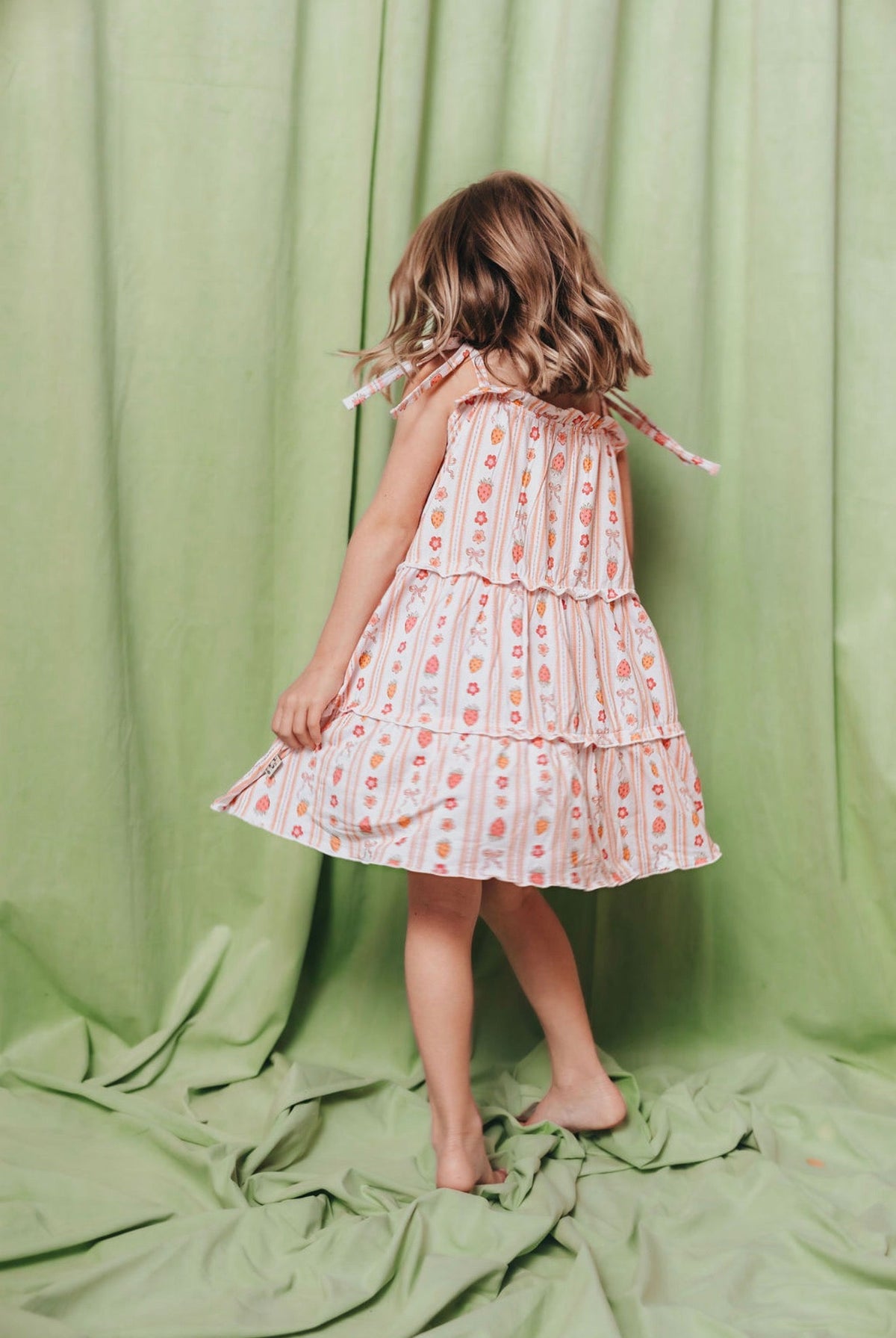 Strawberry Squeeze Tier Twirl Dress