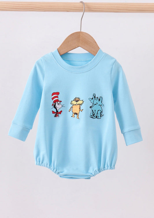 Blue Character Embroider Bubble