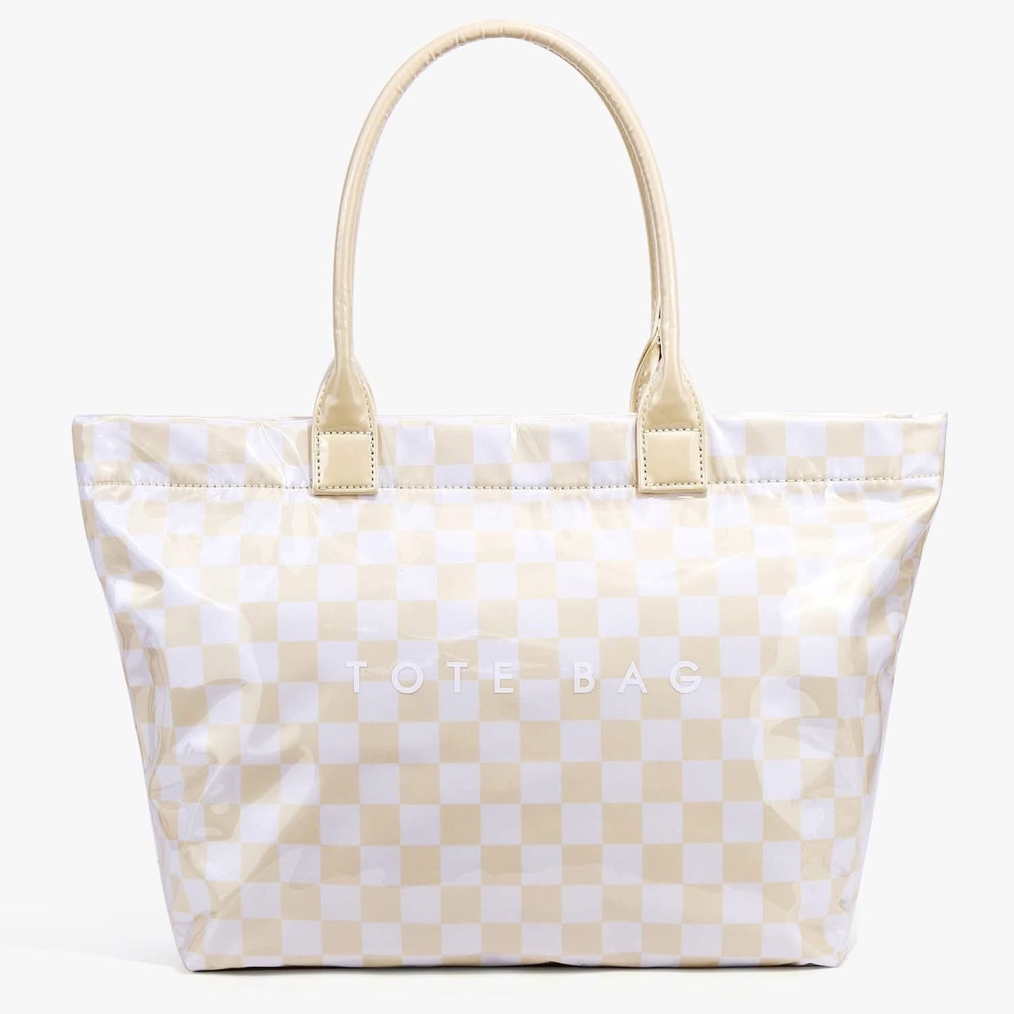 Checker PVC Tote Bags