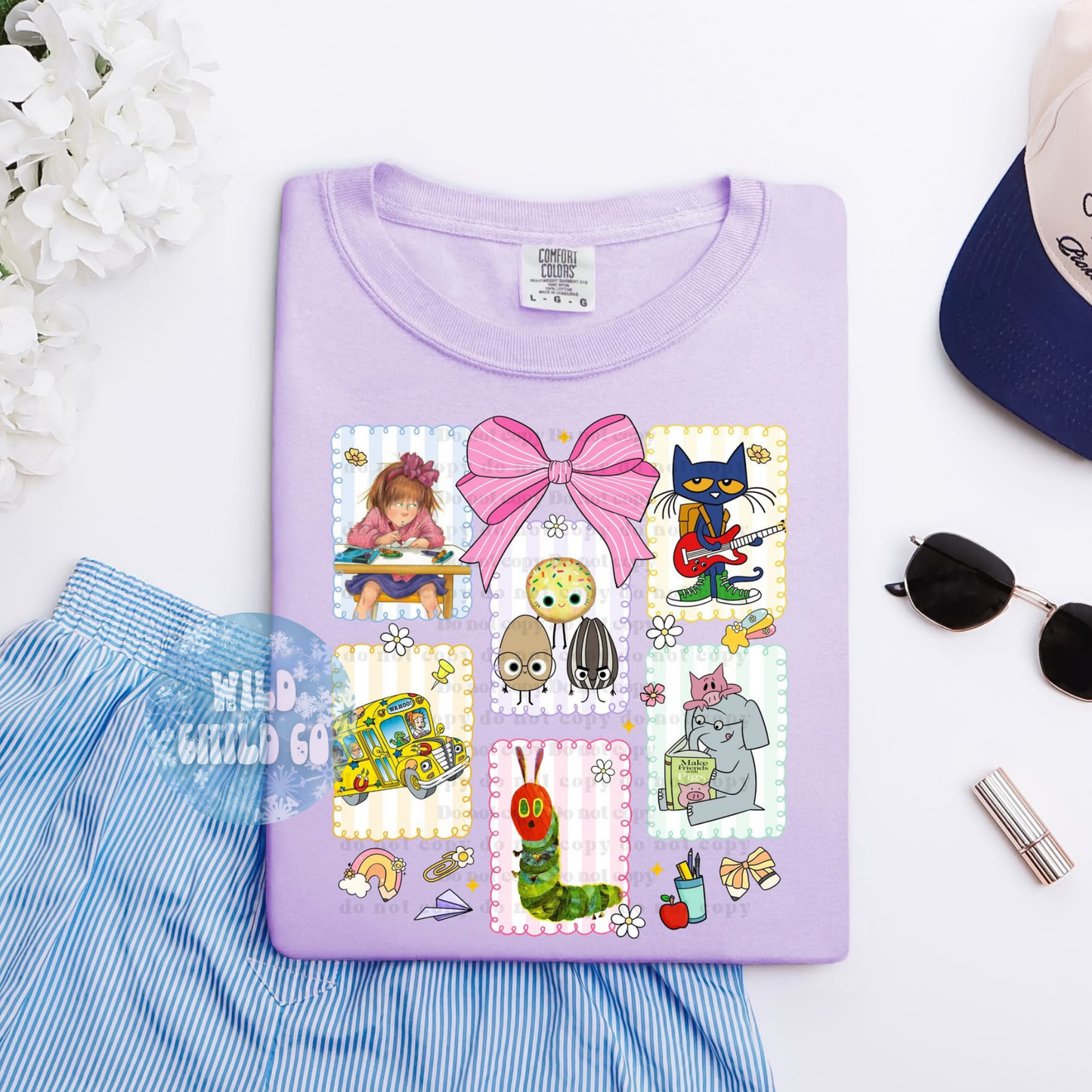 Book Characters - leave shirt color in comments at checkout