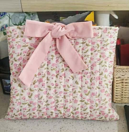 Quilted Bow Tie Bag/Book Cover