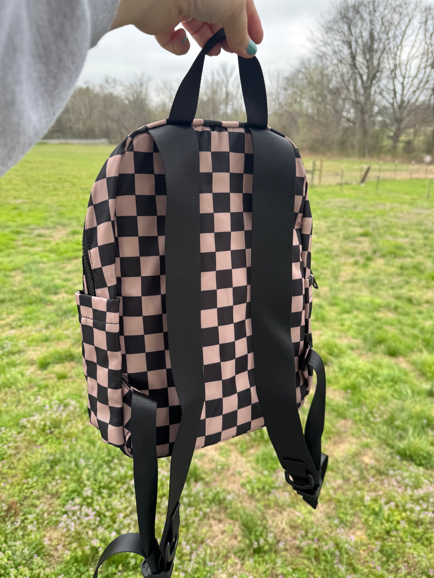 Checkered Backpack