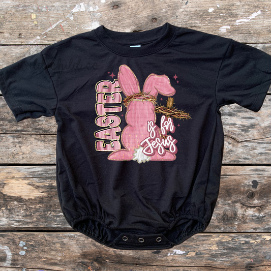 Pink Easter is for Jesus- leave shirt color in comments at checkout