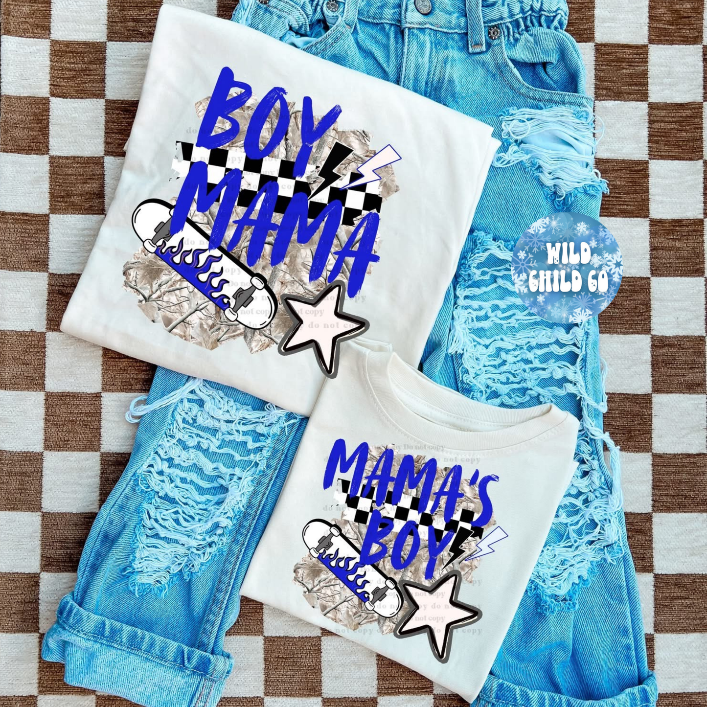 Blue Boy - leave shirt color in comments at checkout