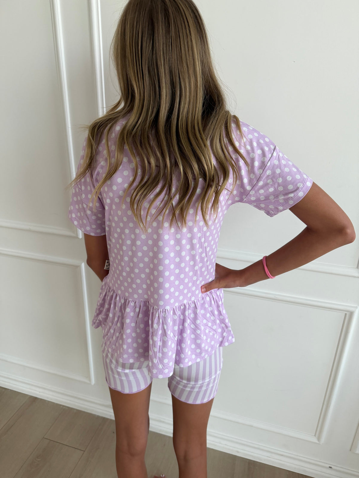 Purple Peplum Set