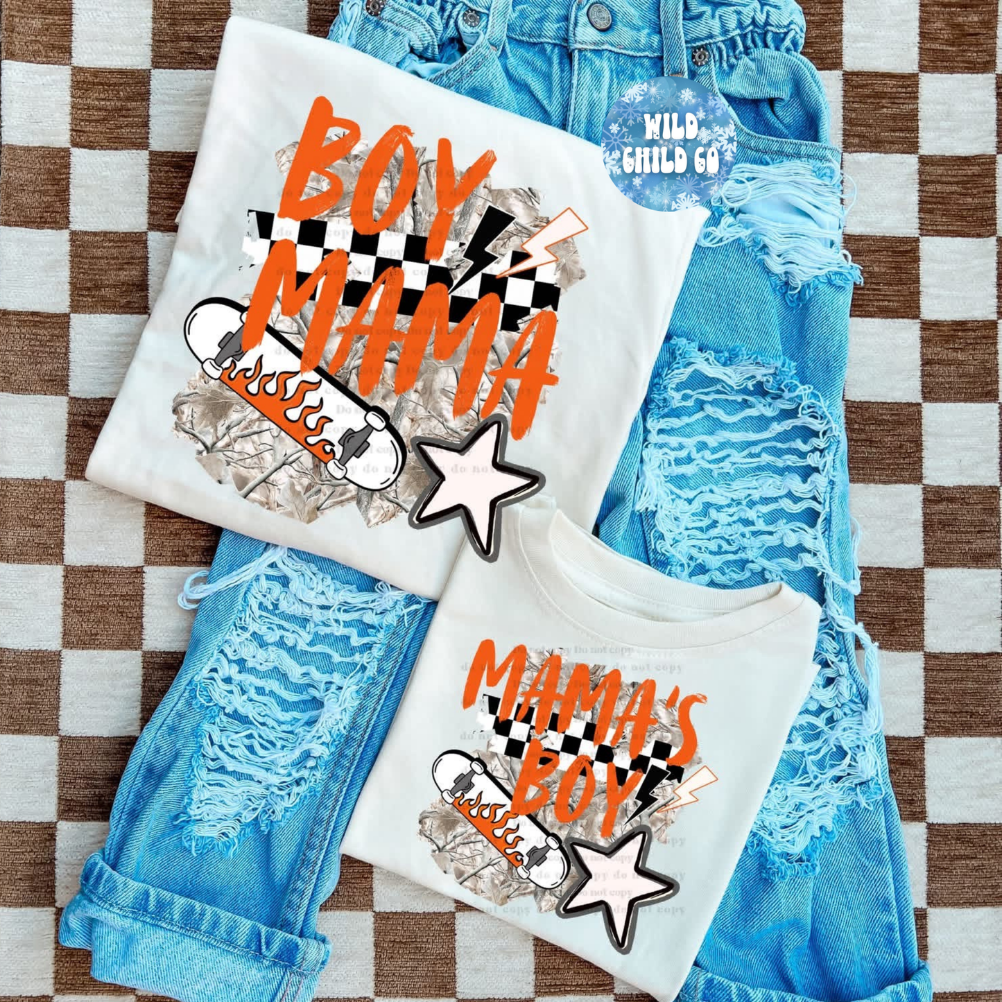 Orange Boy - leave shirt color in comments at checkout