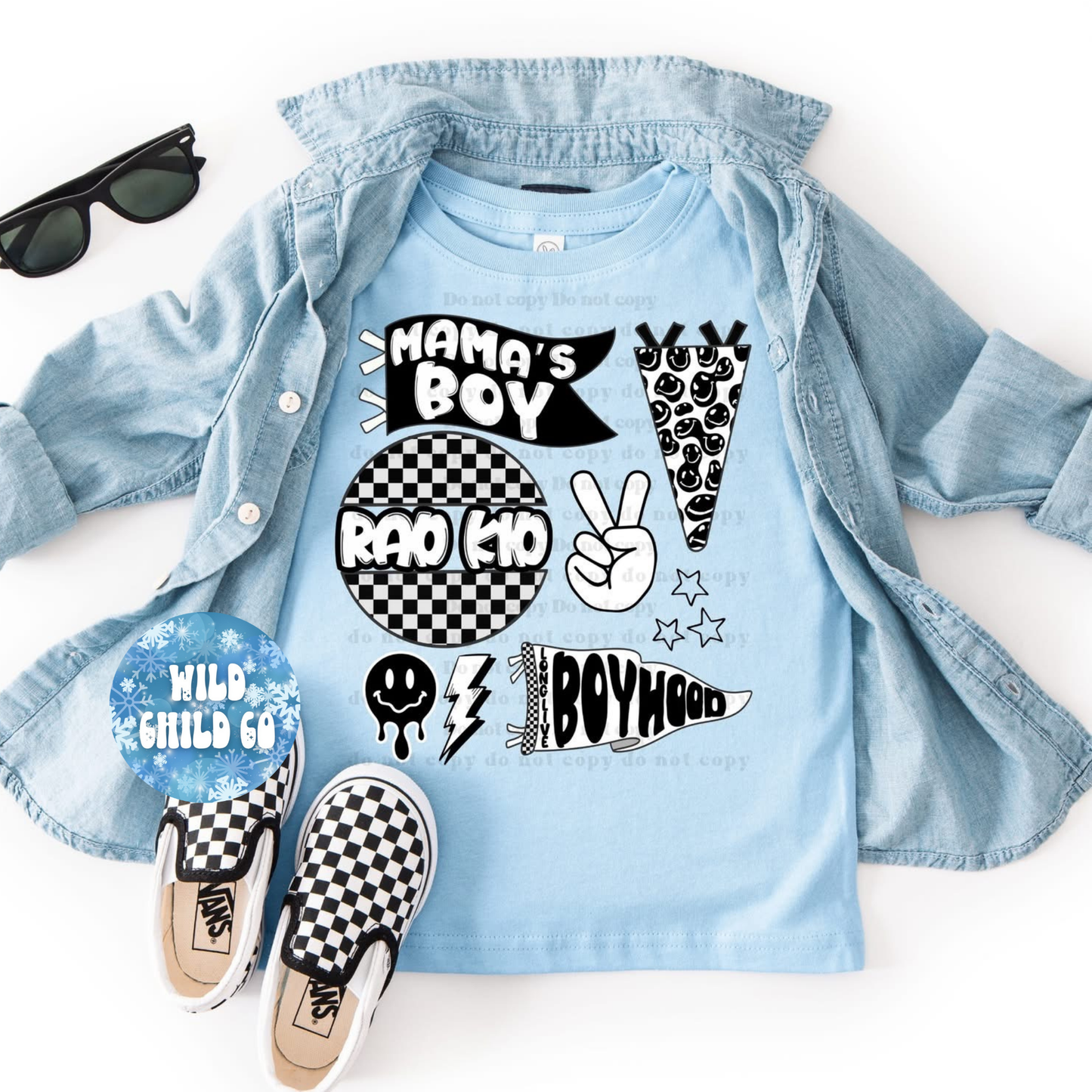 Rad Kid - leave shirt color in comments at checkout