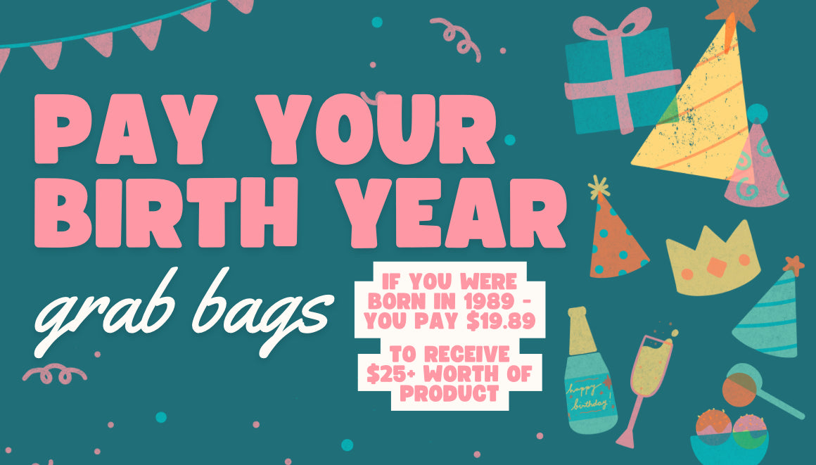 Pay Your Birth Year Accessory Grab Bags