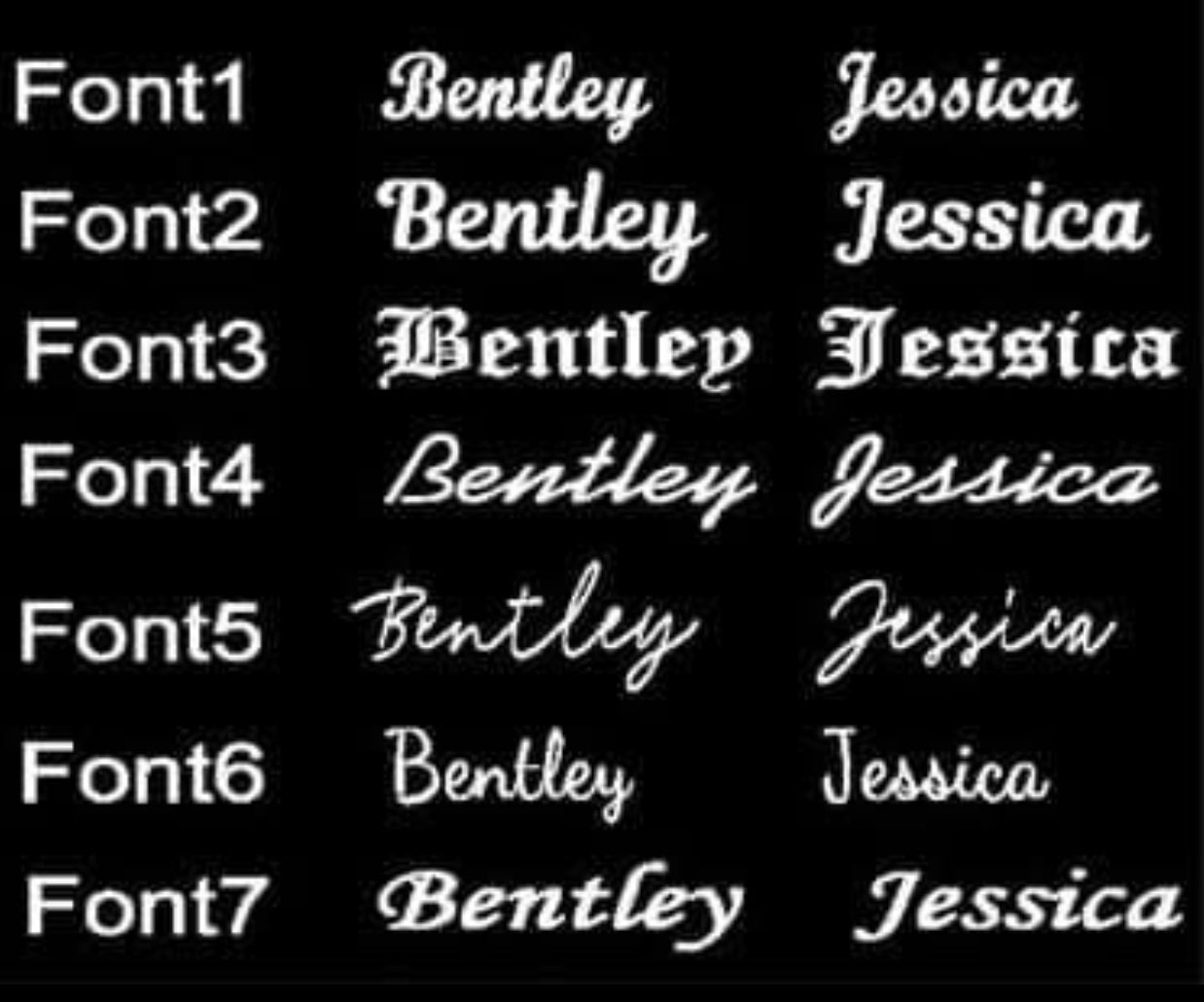 Name Stack Ring Set