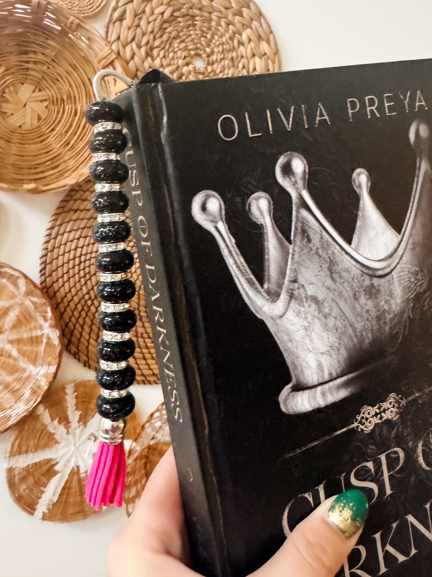 Black Glitter Bookmark