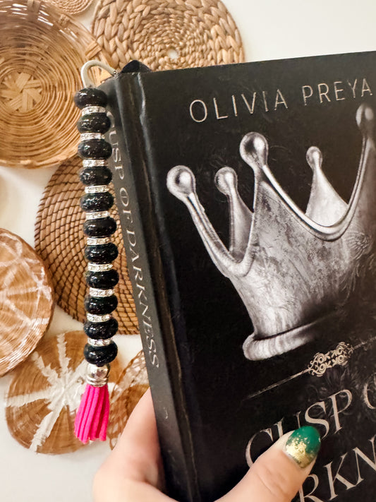 Black Glitter Bookmark
