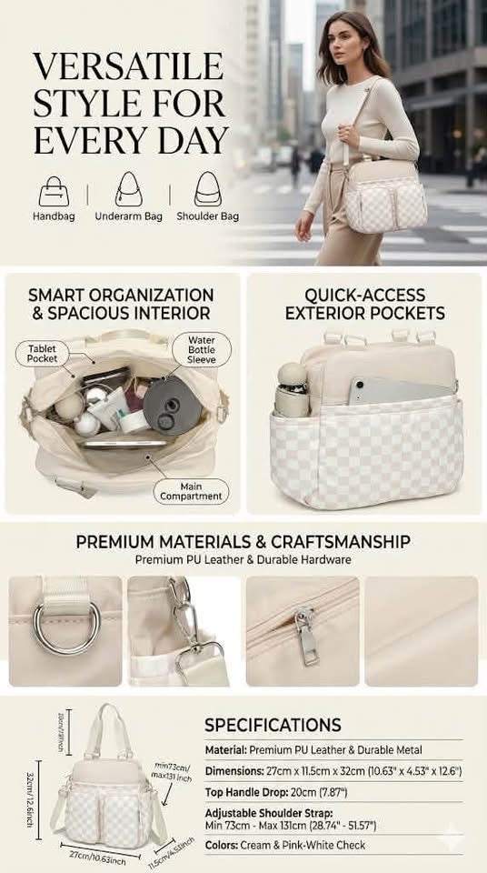 Check Mate Tote Bag
