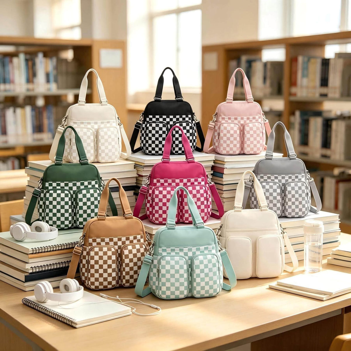 Check Mate Tote Bag