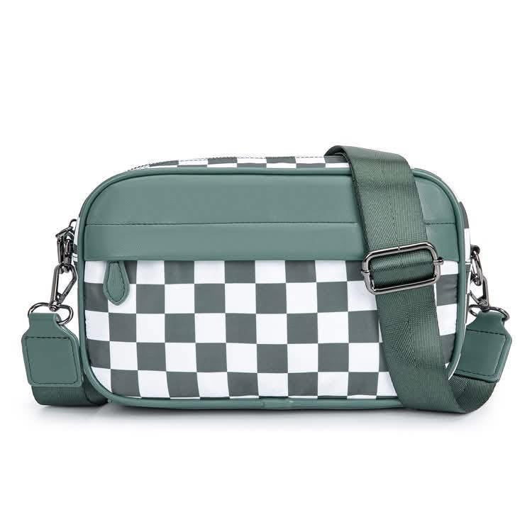 Contrast Color Checkered Crossbody