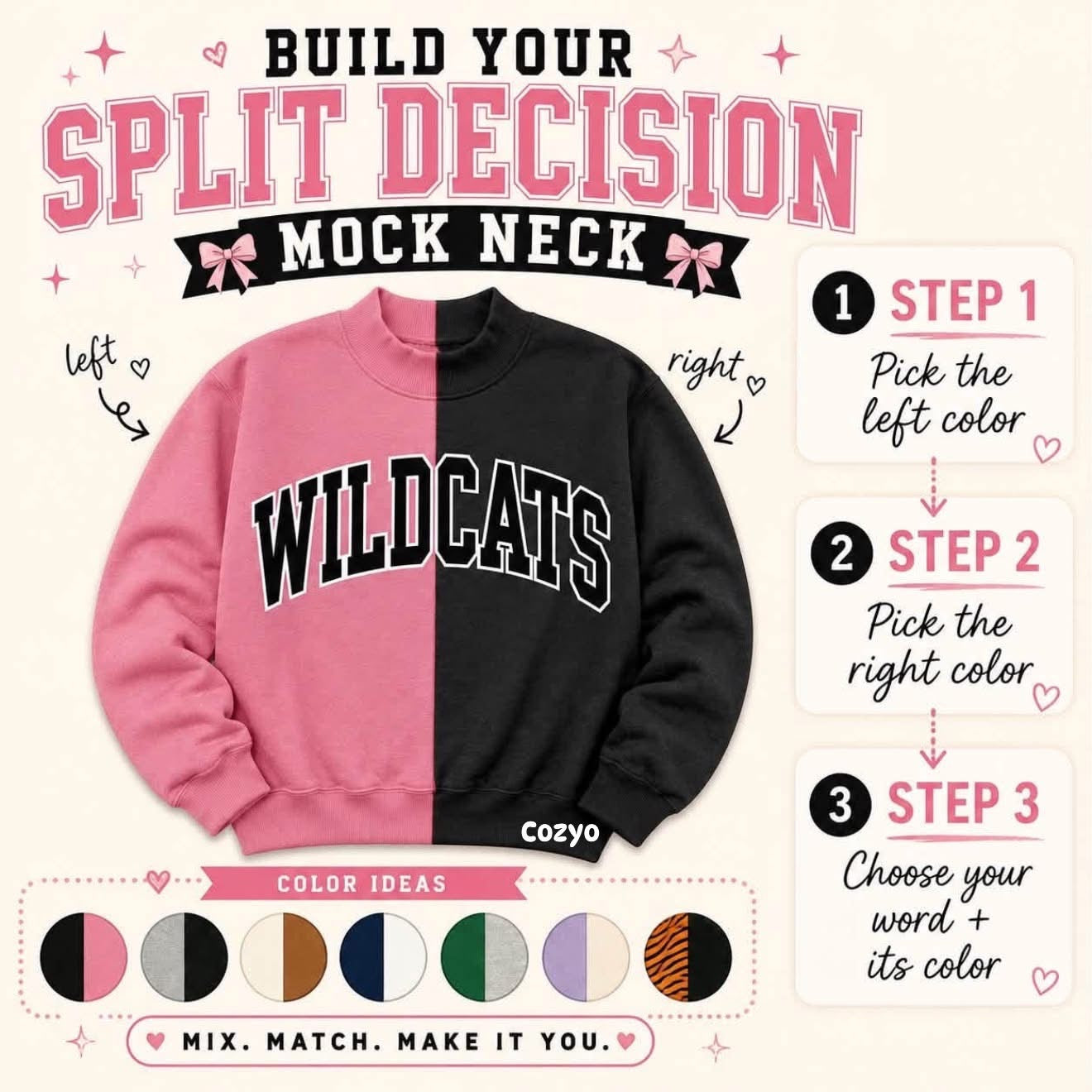 Split Design Mockneck