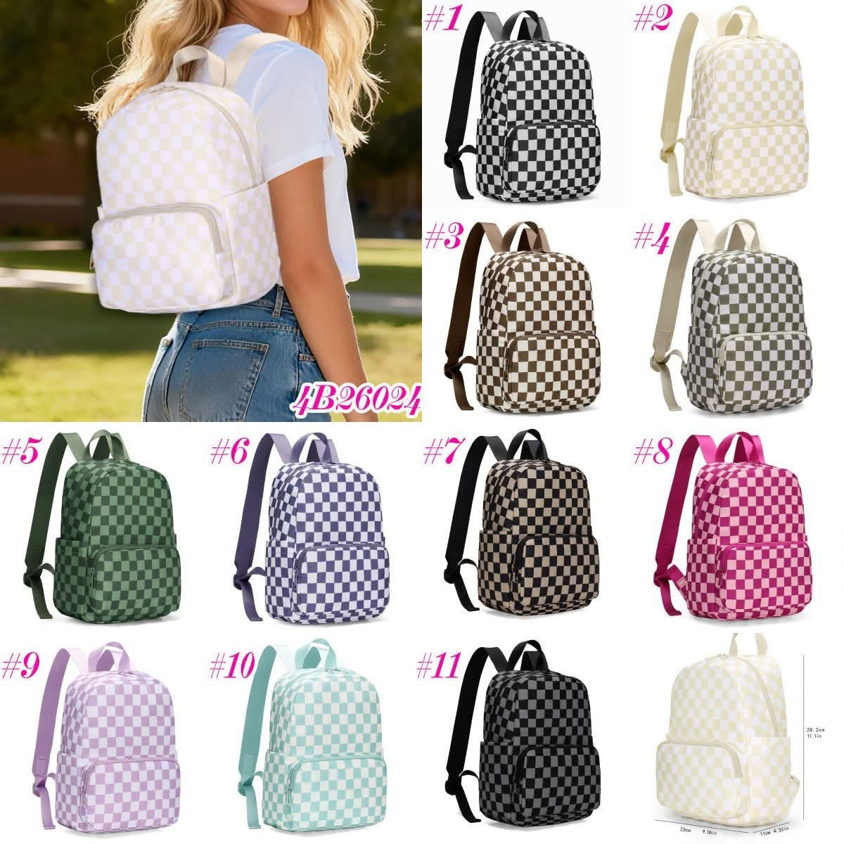 Checkered Backpack