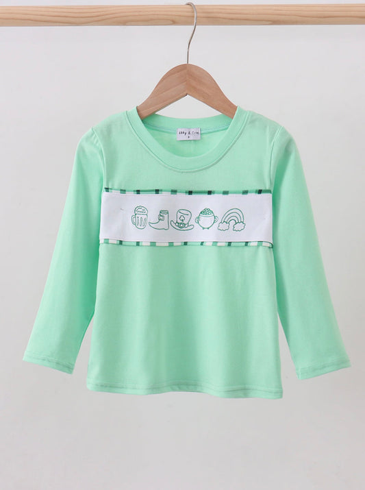 Green Parade Embroider Top