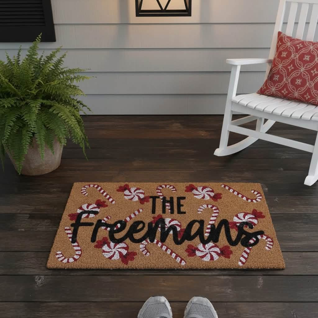 Candy Cane Mat