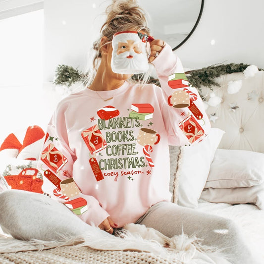 Blankets Books Coffee Christmas