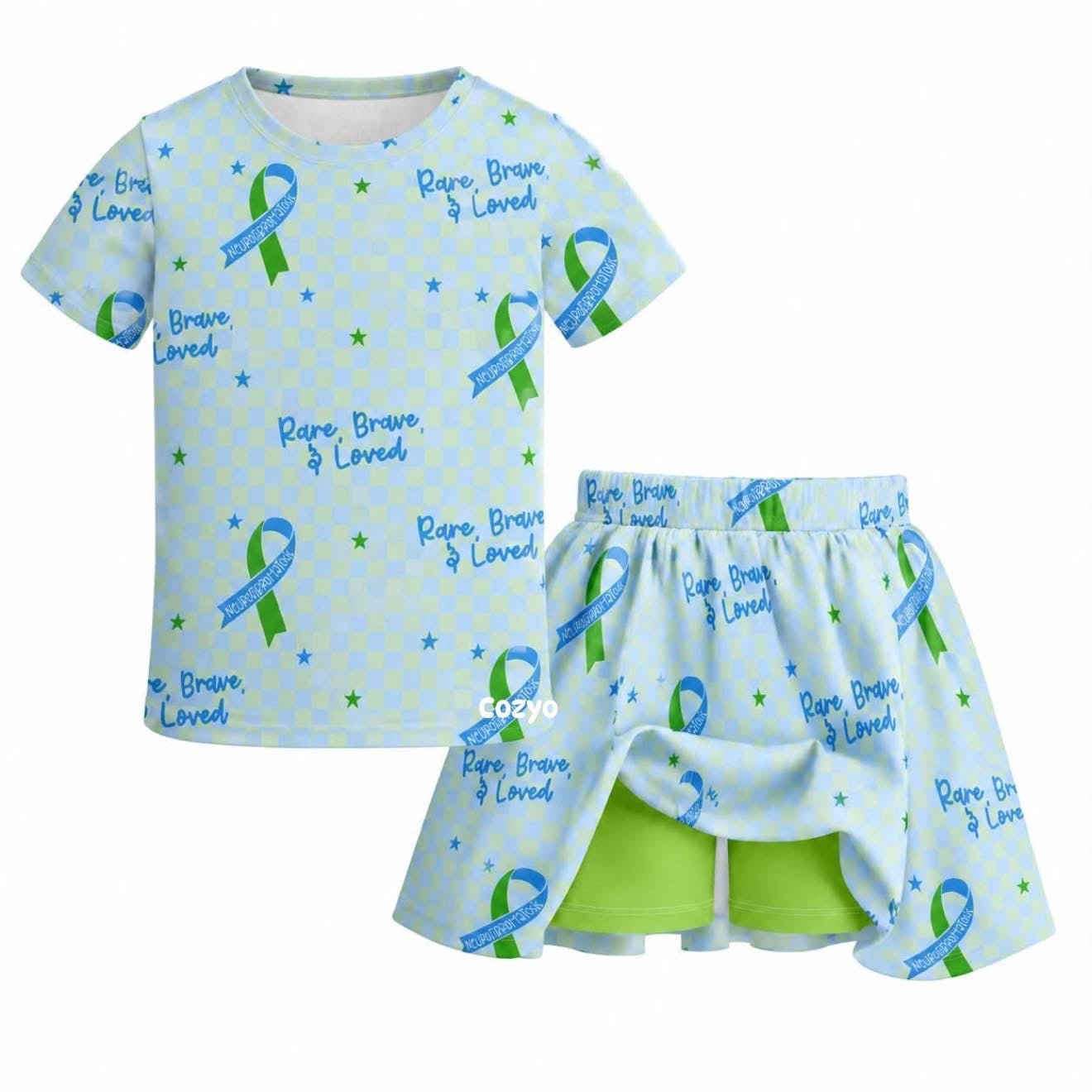 Athletic tee & Skort Set