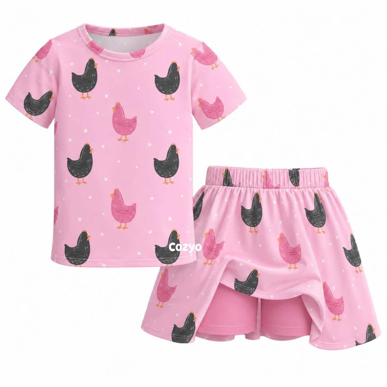 Athletic tee & Skort Set