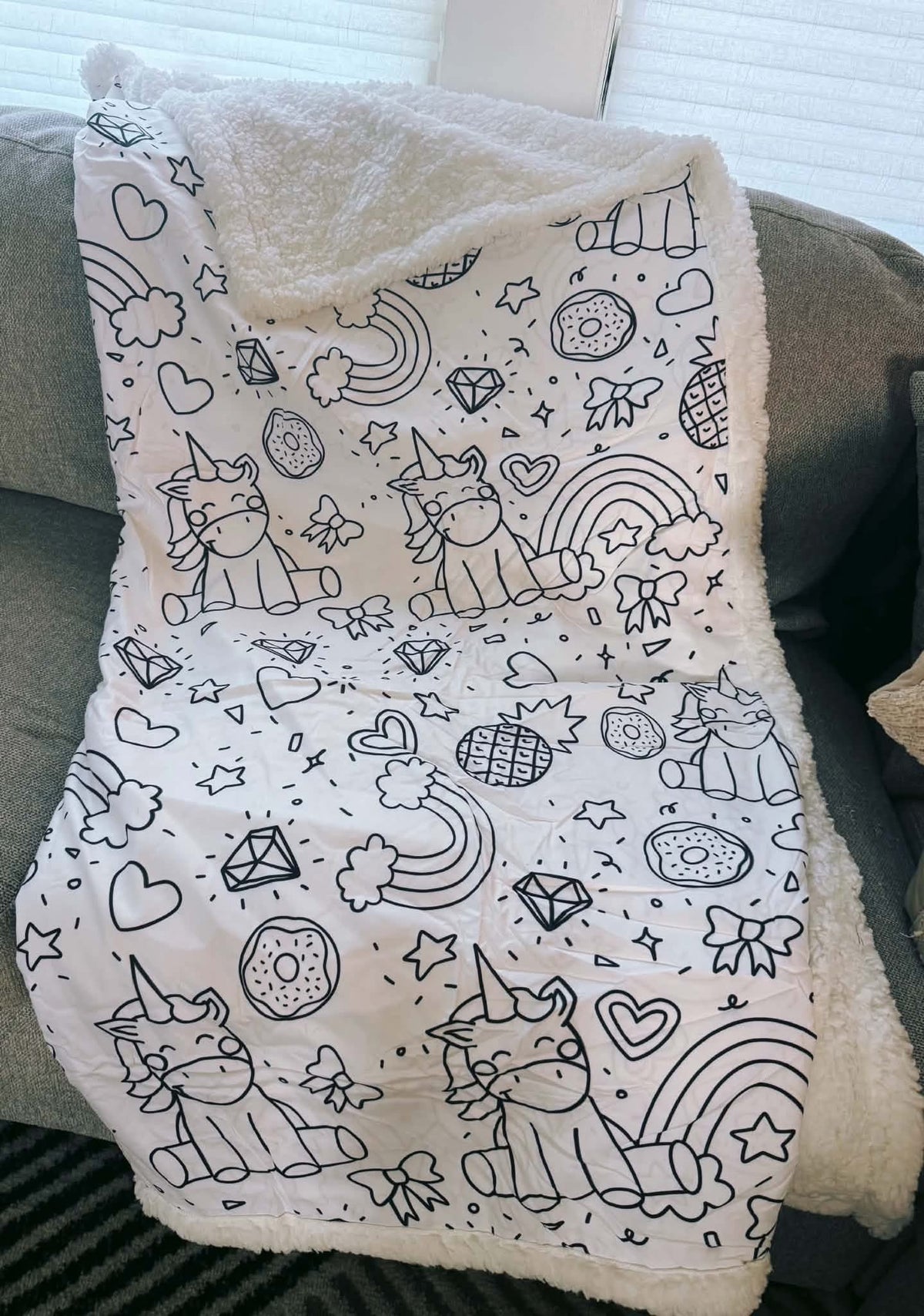 Kids Color Me Blanket
