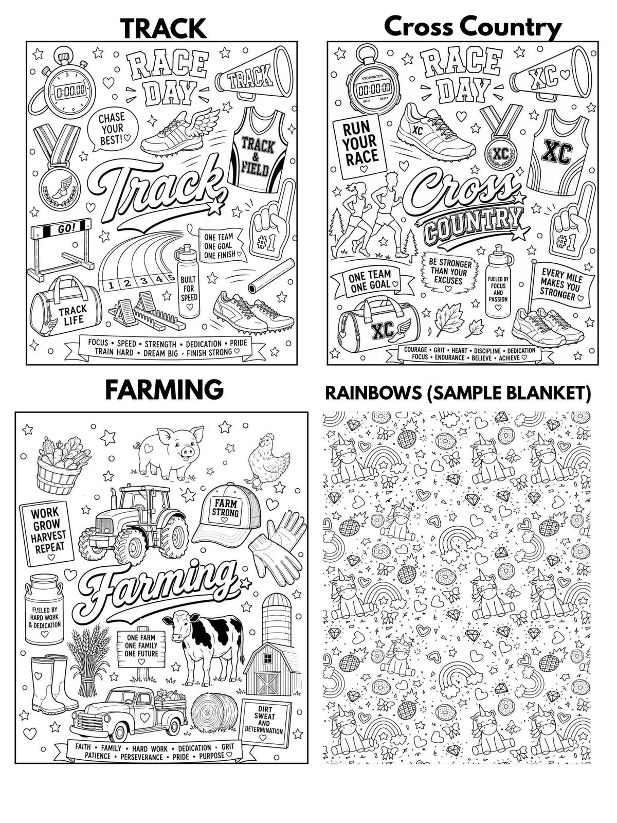Kids Color Me Blanket