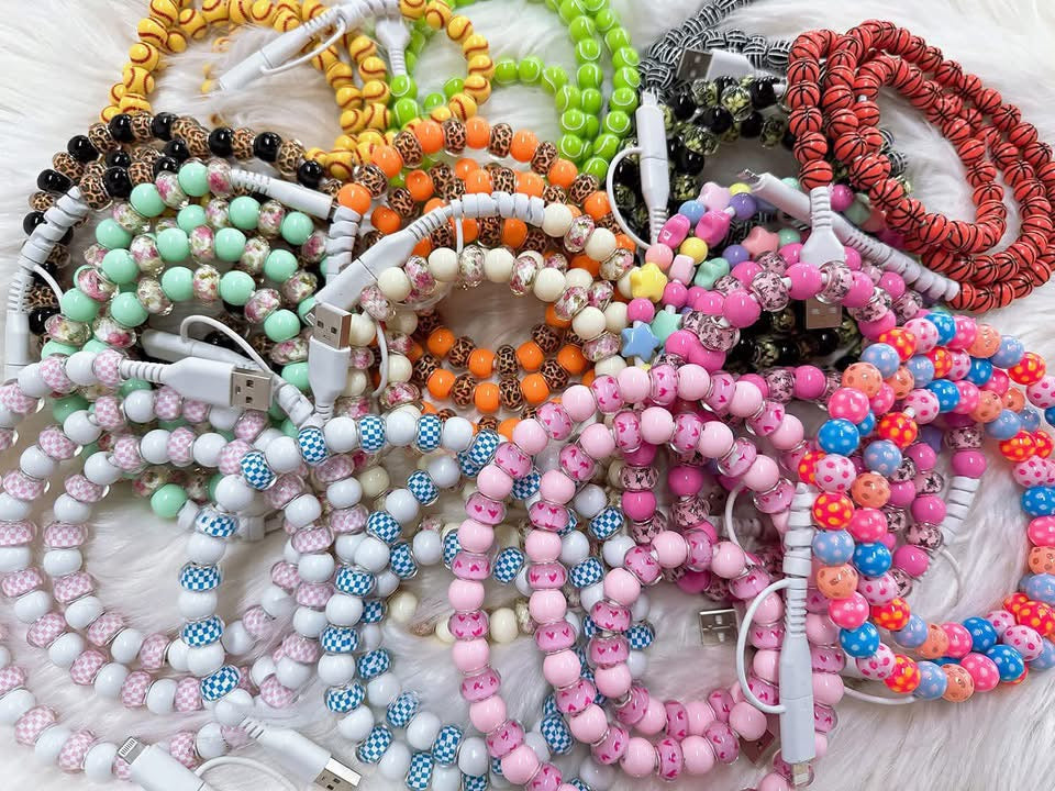 Acrylic Beaded Phone Charger