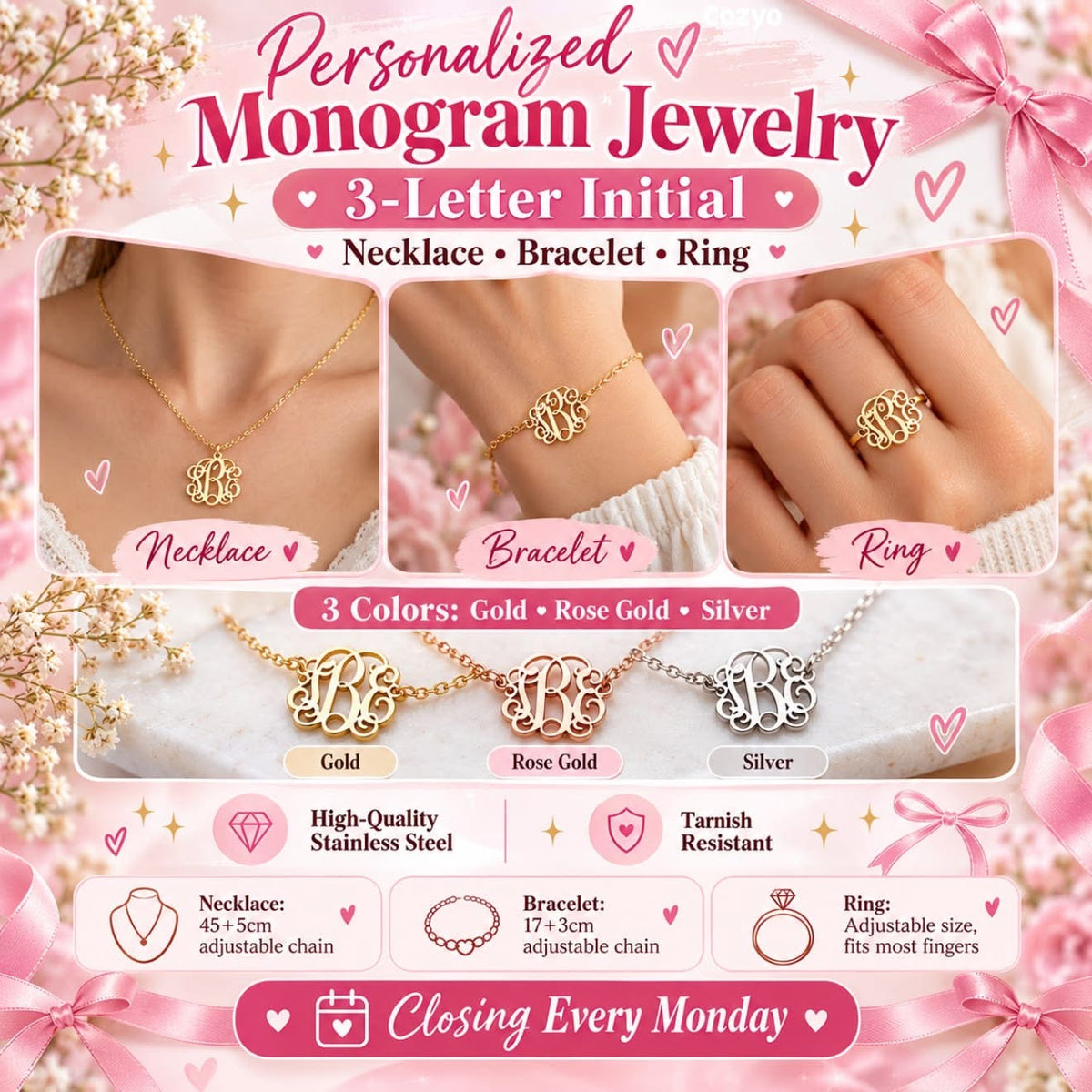 Monogram Jewelry