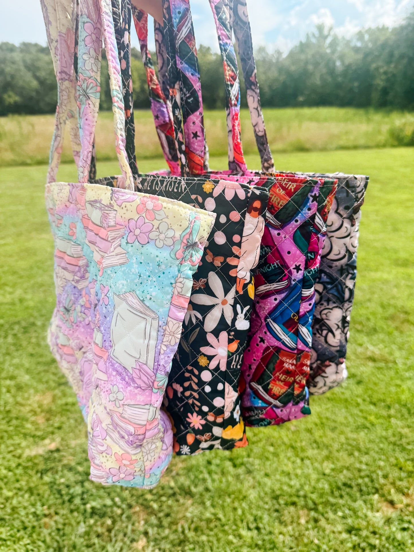 Custom Quilted Tote Bag