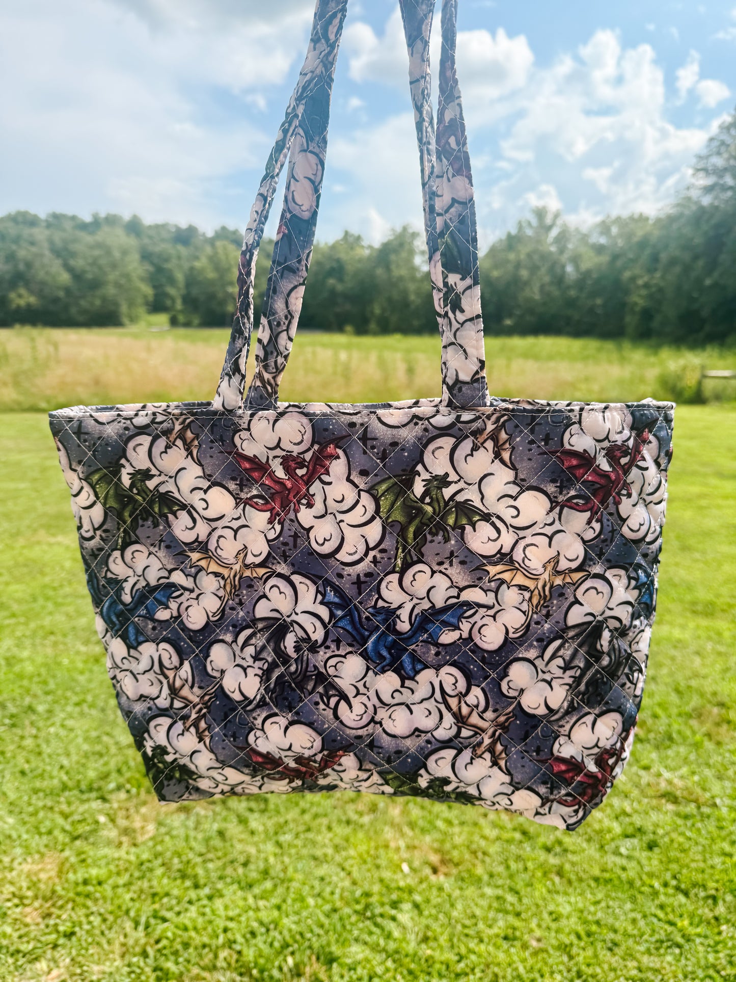 Custom Quilted Tote Bag