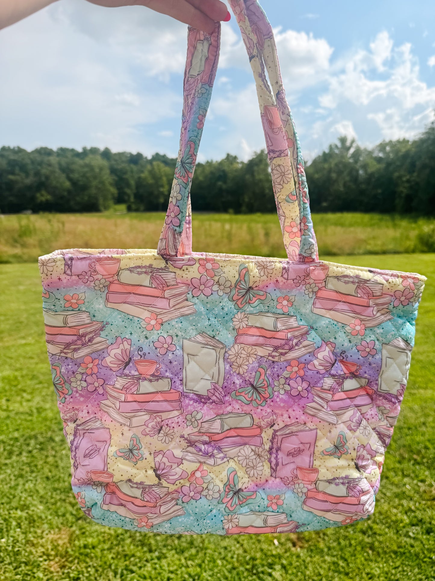 Custom Quilted Tote Bag