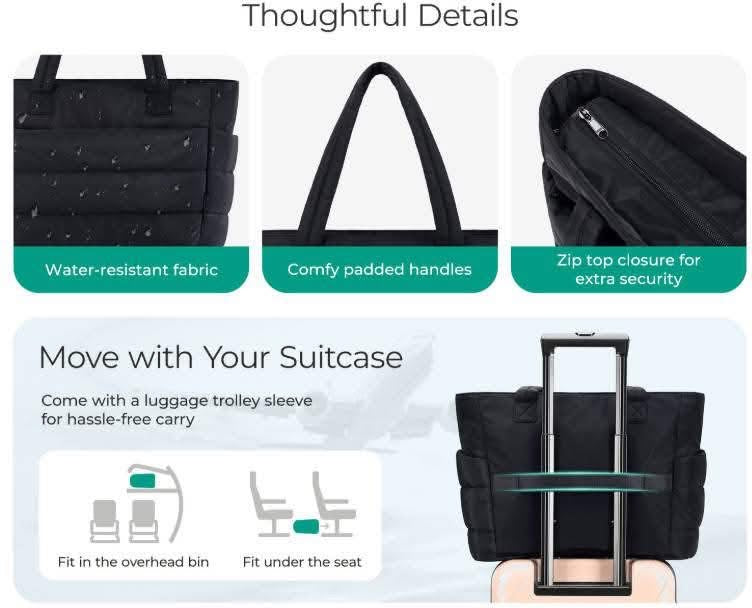 Daily Carry All Puffer Tote