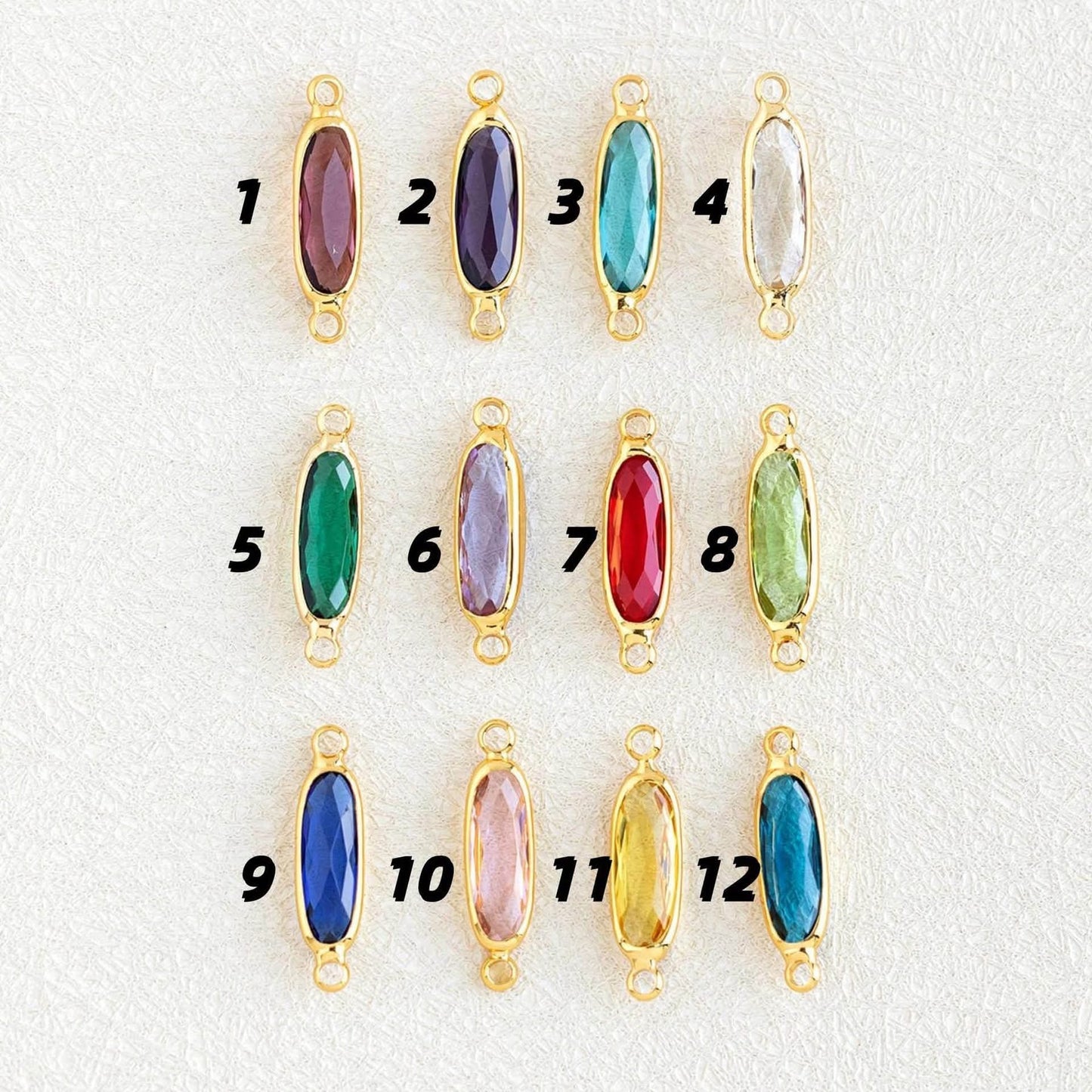 Birthstone & Letter Bracelet