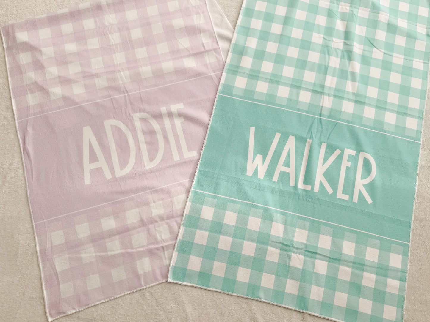 Gingham Beach Towel