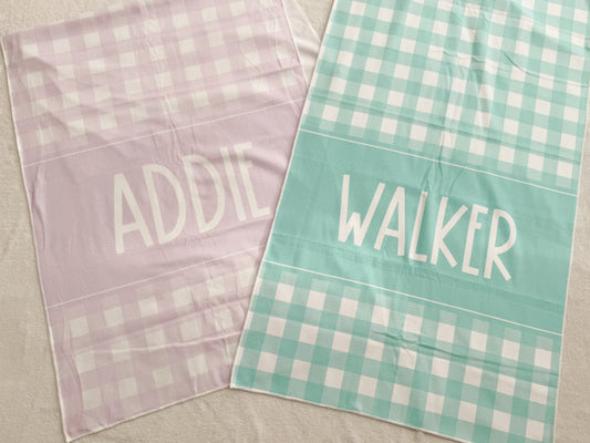 Gingham Beach Towel