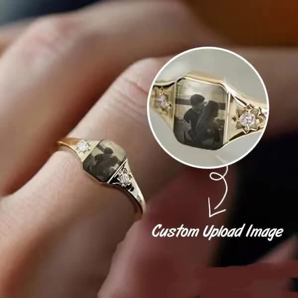 Personalized Birth Photo Ring
