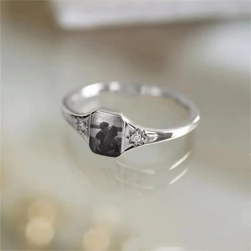 Personalized Birth Photo Ring