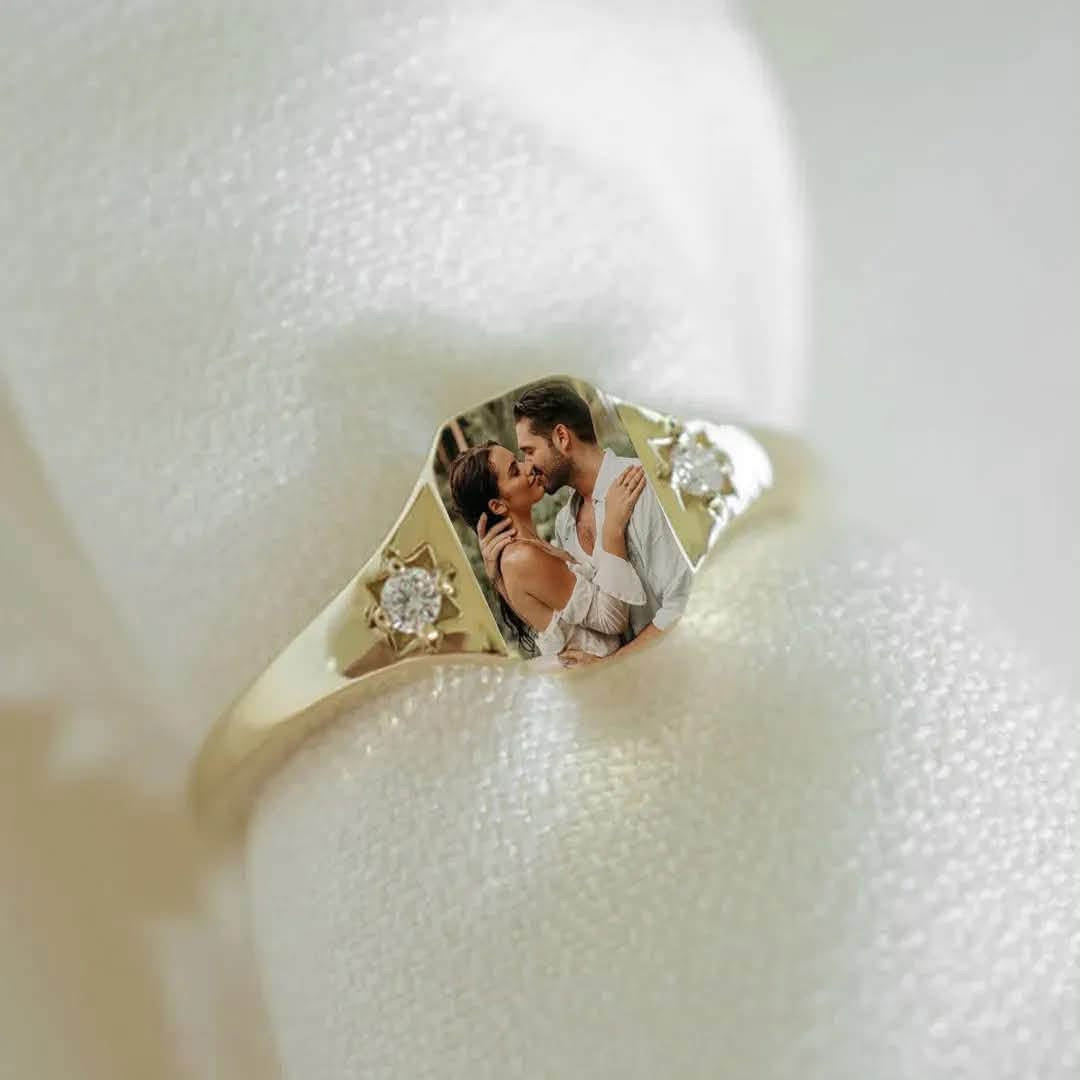 Personalized Birth Photo Ring